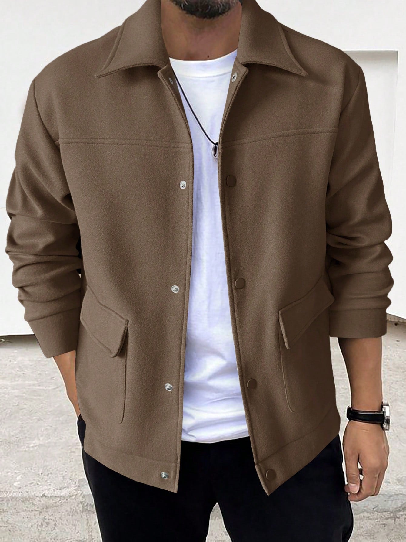 Manfinity Homme Men'S Flap Pocket Jacket