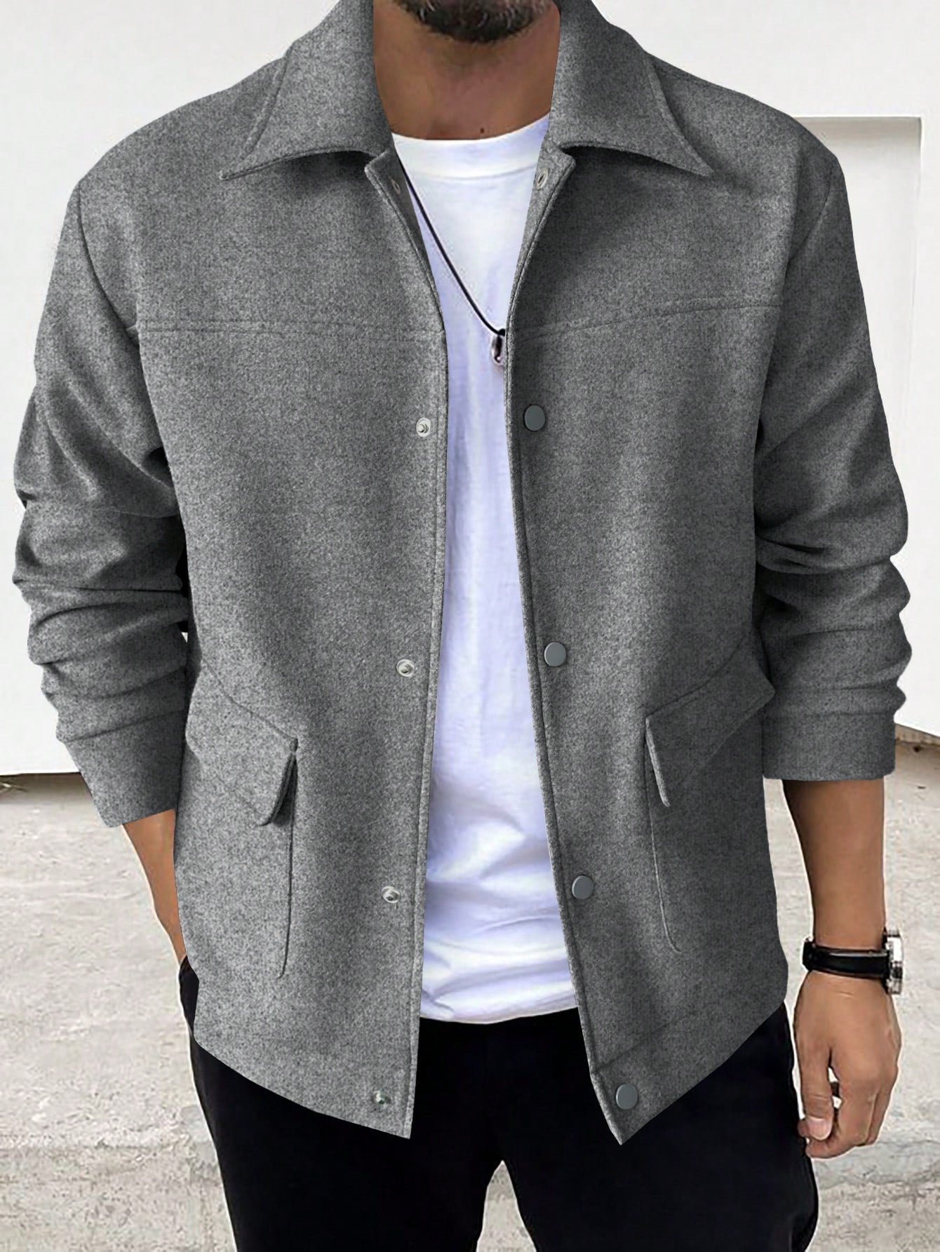 Manfinity Homme Men'S Flap Pocket Jacket